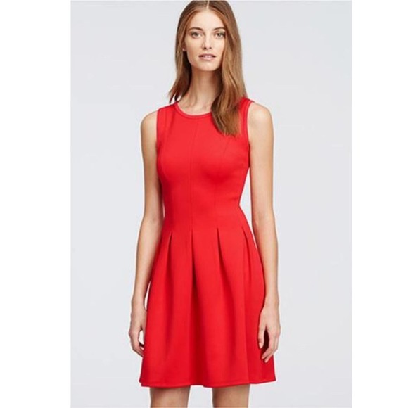 J. Crew Dresses & Skirts - NWT J Crew Pleated A Line Flare Red Dress